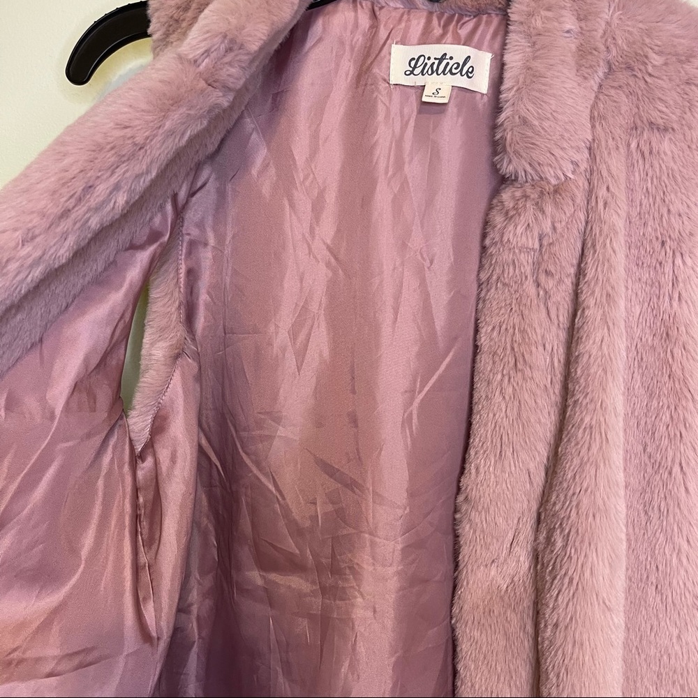 Light pink fur vest